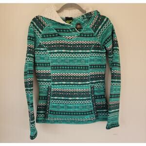 Koppen Nordic Print Pullover Hoodie Sweater Women's Small